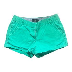 J.Crew 2" Inseam Green Chino Shorts